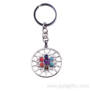 Whoelsale Round Chakra Reiki Crystal Yoga Balancing Charm Jewelry Pendant